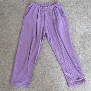 Big Bud Press easy pants in purple- size M
